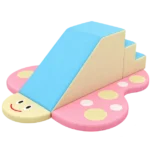 Pastel Butterfly Soft Play Climber with Blue Ramp