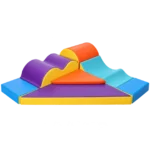 Soft Play Wave Corner Set with Triangular Base