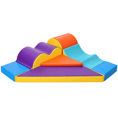 Soft Play Wave Corner Set with Triangular Base