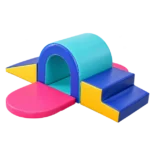 Soft Play Arch Tunnel Set with Steps and Side Ramp