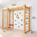 Modern Wooden Kids’ Climbing Gym